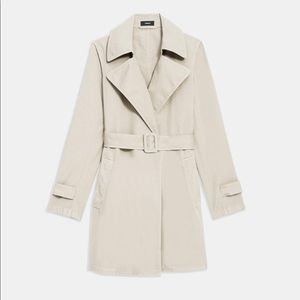 Theory: Oaklane Short Trench Coat In Garment